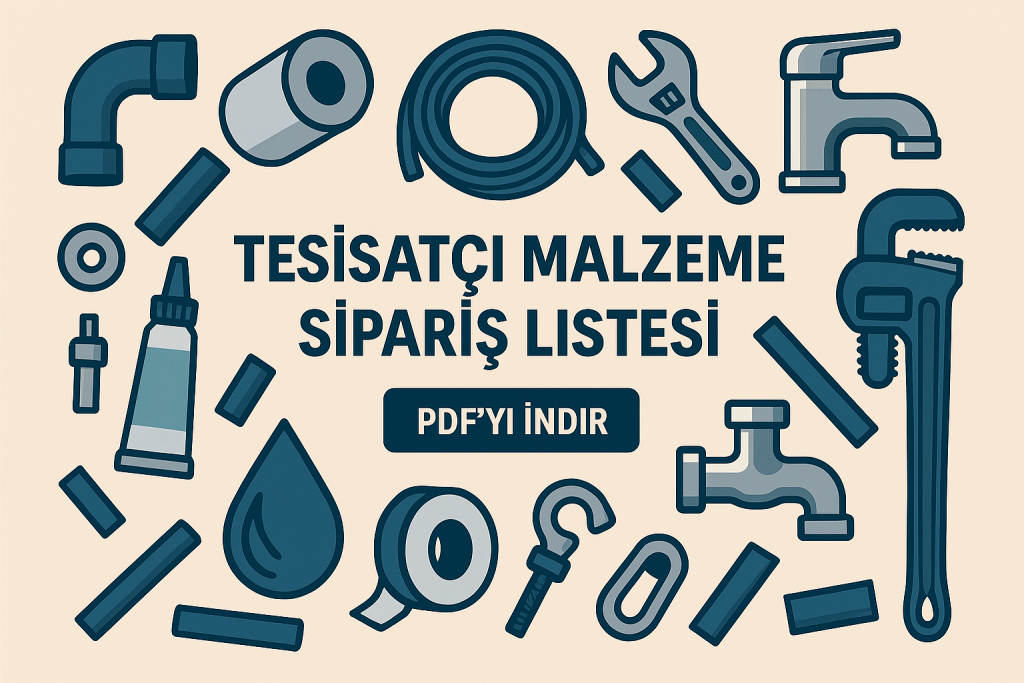 Tesisatçı Malzeme Sipariş Listesi